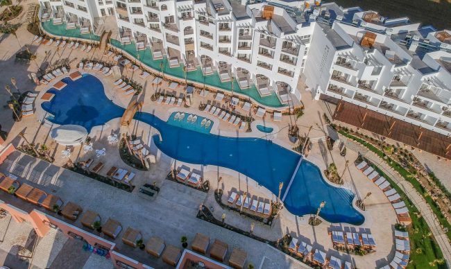 vista cenital del hotel zahara beach