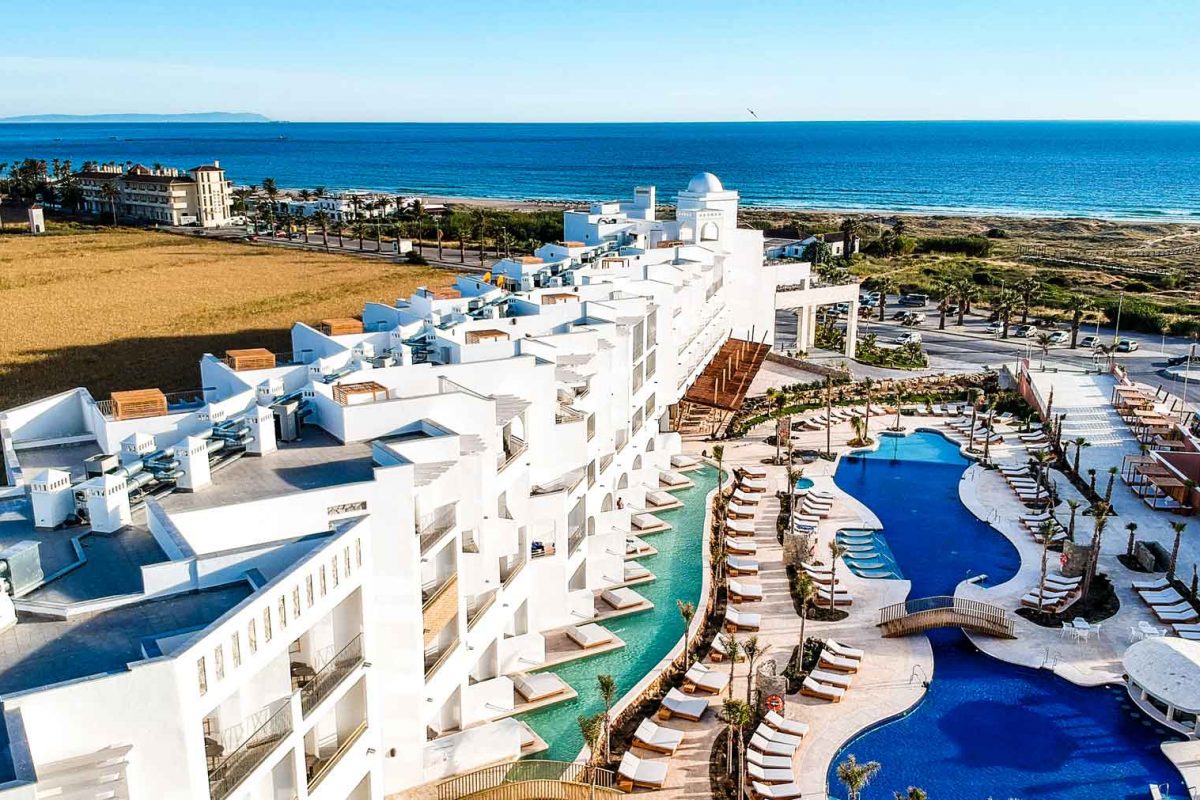 vista aerea del hotel zahara beach