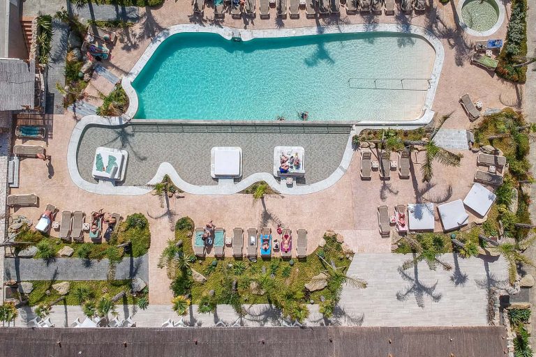 vista cenital del hotel tarifa lances