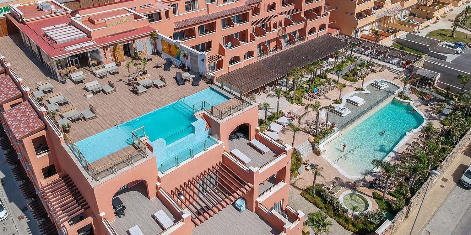 vista aerea del hotel tarifa lances