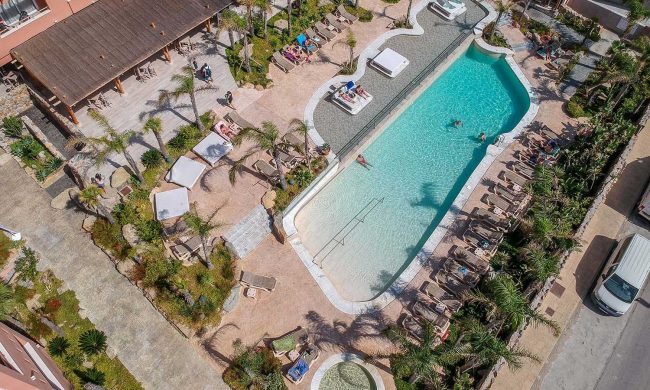 vista aerea del hotel tarifa lances