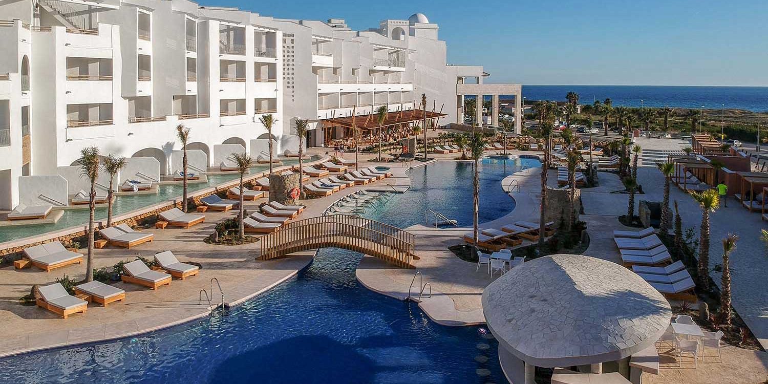 vista aerea del hotel zahara beach