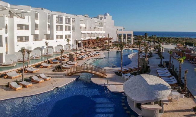 vista aerea del hotel zahara beach