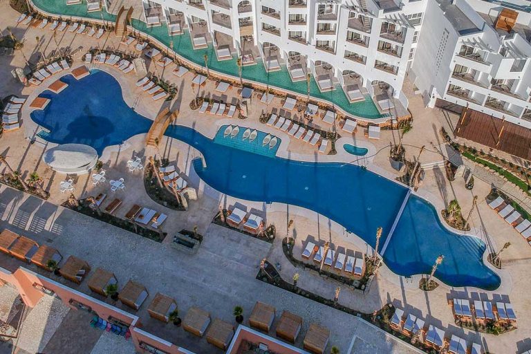 vista aerea del hotel zahara beach